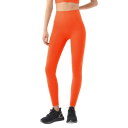 Leggings sportivi da palestra con vita alta Pantaloni elastici traspiranti Tasca invisibile in vita Materiale assorbente Effetto sollevante 12