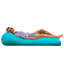 Lehátko pro dvě osoby bez náplně 480 l 180 x 45 x 120 cm voděodolný obal pohodlný venkovní relaxační sedací vak na zahradu i terasu 8