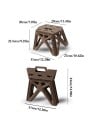 Leichte tragbare Kunststoffhocker 29 x 20 x 23,5 cm Beinabstand 27 x 31 cm Tragbarer Hocker zum Sitzen und Stehen Für Haushalt 4