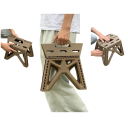 Leichte tragbare Kunststoffhocker 29 x 20 x 23,5 cm Beinabstand 27 x 31 cm Tragbarer Hocker zum Sitzen und Stehen Für Haushalt 6
