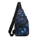 Leichte Unisex-Umhängetasche, 31 × 16 × 8 cm, Sport-Brustrucksack, Schultertasche, Outdoor-Reisetasche mit zwei großen Taschen für Damen 3