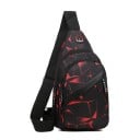 Leichte Unisex-Umhängetasche, 31 × 16 × 8 cm, Sport-Brustrucksack, Schultertasche, Outdoor-Reisetasche mit zwei großen Taschen für Damen 2