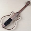Leise Reisekitarre V-glorify Abnehmbarer Korpus 6 Nylonseiten 20 Bünde Sapele Holz Eingebauter Tonabnehmer 101 cm Grau 9