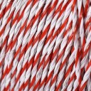 Leitendes Seil für elektrischen Zaun 500 m, 2 mm, sechs Drähte aus rostfreiem Stahl, rot-weißes Seil für Weiden von Nutztiere 3