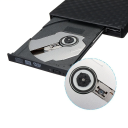 Leitor de CD/DVD Externo 13,8 x 14,2 x 1,8 cm USB 3.0 Slot para Cartão SD e TF Plug and Play Gravador com Alimentação Externa Cabo de 20 cm 4