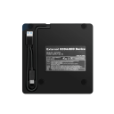 Leitor e gravador externo de CD/DVD com USB 3.0 e USB-C Plug and Play para Windows, Linux, iOS e Mac, Velocidade 8x DVD 24x CD 2