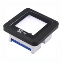 Leitor embutido de códigos de barras e QR R35D com RFID 125 kHz EM, 86 × 86 mm, Wiegand/USB/RS485, preto, para controlo de acesso e portões de entrada 8