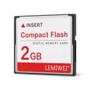 LEMIWEI 2 GB Compact Flash CF Memory Card White and Red for Digital Cameras and CF Card Readers 2