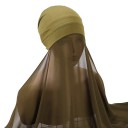 Lenço hidjabe em chiffon muçulmano 180x72 cm com material leve e translúcido para uso diário e cobertura do rosto 10