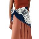 Lenço quadrado em mosaico Cavalo motivo artístico Tendência de moda feminina Lenço multifuncional para cabeça, pescoço e corpo Acessório estiloso 6