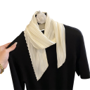 Lenço quadrado feminino fino 70 cm lenço pequeno plissado para a cabeça e pescoço para o cabelo, no pulso e na mala acessório de moda retro elegante 5