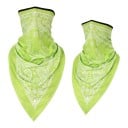 Lenço respirável para o rosto e pescoço com ponta triangular e padrão paisley em tamanho universal para moto, esqui e caminhadas 1