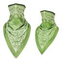 Lenço respirável para o rosto e pescoço com ponta triangular e padrão paisley em tamanho universal para moto, esqui e caminhadas 22