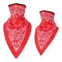Lenço respirável para o rosto e pescoço com ponta triangular e padrão paisley em tamanho universal para moto, esqui e caminhadas 5