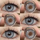 Lentes de contacto coloridas macias em hidrogel com borda escura efeito realista diâmetro 14.5 mm para uso diário 3