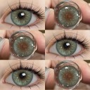 Lentes de contacto de color suaves de hidrogel con borde oscuro efecto realista diámetro 14.5 mm para uso diario 8