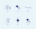 Lentes de contacto transparentes de seis meses com dioptria -4.25 HEMA 14.0 mm com bloqueador UV lentes macias e finas para uso diário e correção 2
