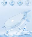 Lentes de contacto transparentes semestrais com dioptria -2.50 HEMA 14.0 mm com bloqueador UV lentes macias finas para uso diário e correção da visão 3