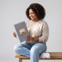 Lenvászon fényképalbum 300 lap 22,6 x 17,7 cm Fotóablakkal a borítón Anyag borító Családi fényképekhez és ajándéknak 9