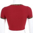 Leopard crop top til kvinder 2