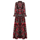 Leopard Print Dress with Flowers 1