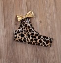 Leopardbikini med pandebånd til piger 3