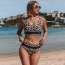 Leopardbikini til kvinder P1053 1