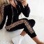 Leoparden-Sweatshirt und Jogginghose für Damen 1