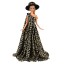 Leopardie šaty a klobúk pre bábiku 4