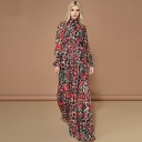 Leopardkjole med blomster 1