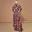 Leopardkjole med blomster 3