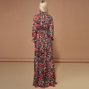 Leopardkjole med blomster 4