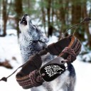 Leren armband wolf 2