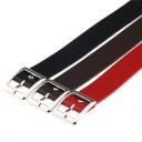 Leren choker als riem met gesp J3501 4