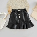 Leren rok voor meisjes L1012 1