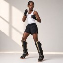 Leren scheen- en voetbeschermers maat S Lengte 32 cm Voor een hoogte van 115–140 cm Enkelbescherming Voor kinderen MMA en Muay Thai 10