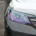 Lesklá průhledná světle fialová chromovaná vinylová fólie na světlomety 60 x 30 cm Samolepicí ochranná fólie tuning 2