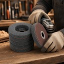 Lešticí lamelový kotouč na úhlovou brusku 100 mm Otvor 16 mm Nylonové vlákno Šedý Čištění rzi a leštění kovu hliníku a dřeva 6