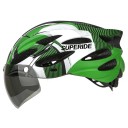Let cykelhjelm med magnetiske, aftagelige beskyttelsesbriller, ventilationshuller, unisex størrelse 54-61 cm, beskyttende cykelhjelm 7