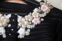 Let damefrakke med blomster J1213 15