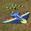 Létající drak ve tvaru letadla - Modrý 2