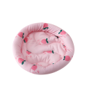 Letní růžový chladící pelíšek pro křečky Kruhový pelíšek do klece Průměr 21 cm Vnitřní otvor 14 cm Chladící podložka pro hlodavce 1