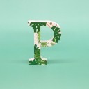 Letra decorativa em madeira C560 18