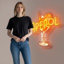 Letrero de neón LED Aperol Spritz Regulable y alimentado por USB 34,3 x 35,5 cm 249–2000 lm Neón amarillo y motivo naranja Decoración de pared 5