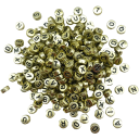 Letter Printed Beads 100 pcs 5