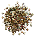 Letter Printed Beads 100 pcs 8