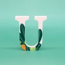 Lettera decorativa in legno C560 23