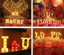 Lettere decorative luminose 2