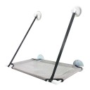 Letto sospeso per gatti da finestra 50 x 30 cm Ventose e cinghie in nylon Rete traspirante Oxford Amaca per vetro 1