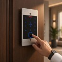 Lettore di impronte digitali e carte RFID HF5EM-W con Wi-Fi e supporto per l'app Tuya 115 x 70 mm 125 kHz Tastiera touch per il controllo delle porte 3